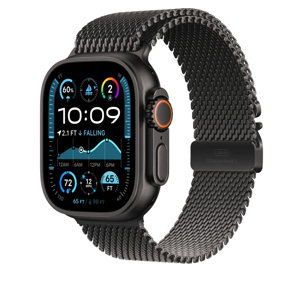 Apple Titanium Milanese Loop 49mm Large Black