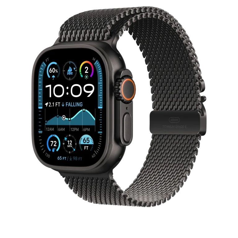 Apple Titanium Milanese Loop 49mm Large Black