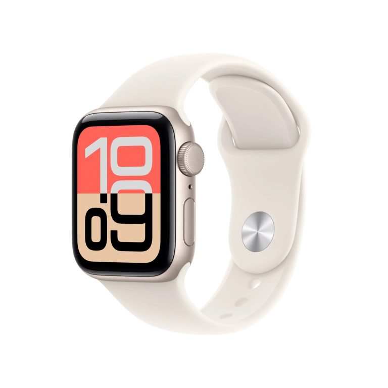 Apple Watch SE 3 40mm GPS Starlight Aluminum Case with Starlight Sport Band S/M