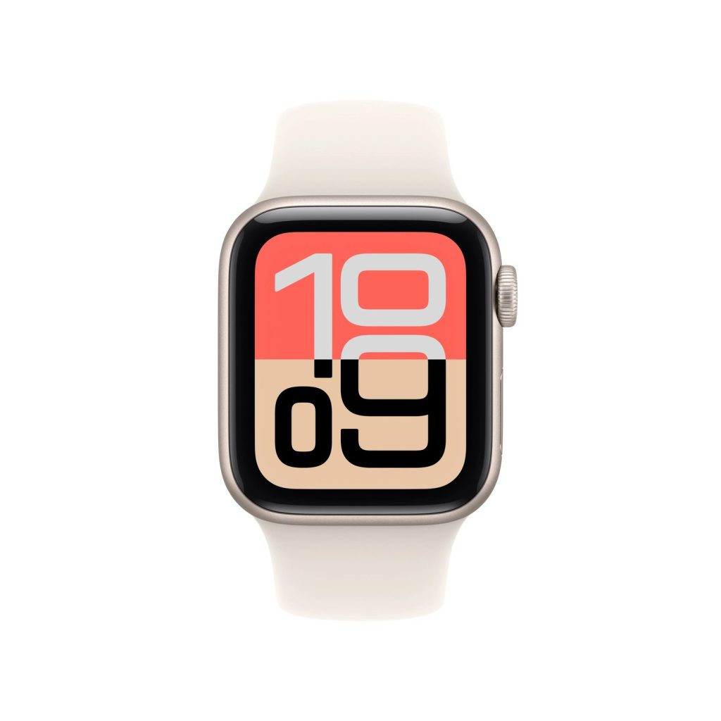 Apple Watch SE 3 40mm GPS Starlight Aluminum Case with Starlight Sport Band S/M
