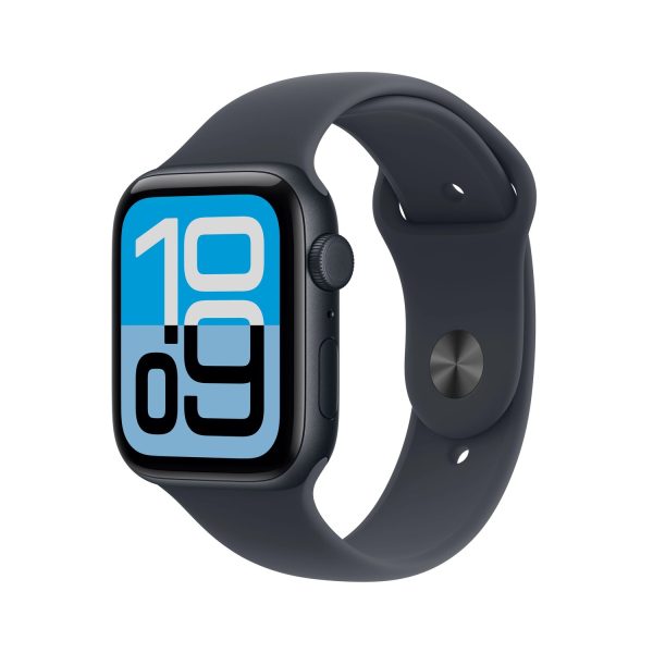Apple Watch SE 3 44mm GPS + Cellular Midnight Aluminum Case with Midnight Sport Band M/L