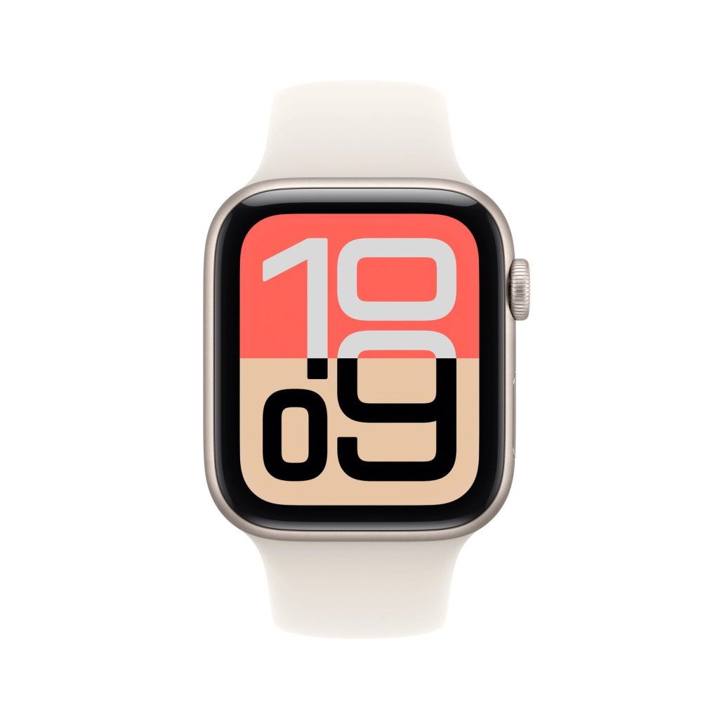 Apple Watch SE 3 44mm GPS + Cellular Starlight Aluminum Case with Starlight Sport Band M/L