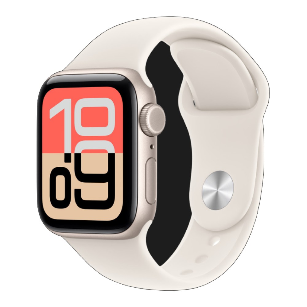 Apple Watch SE 3 GPS Starlight Aluminum Case with Sport Band M/L