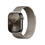 Apple Watch Series 10 42mm GPS + Cellular Natural Titanium Case with Natural Milanese Loop