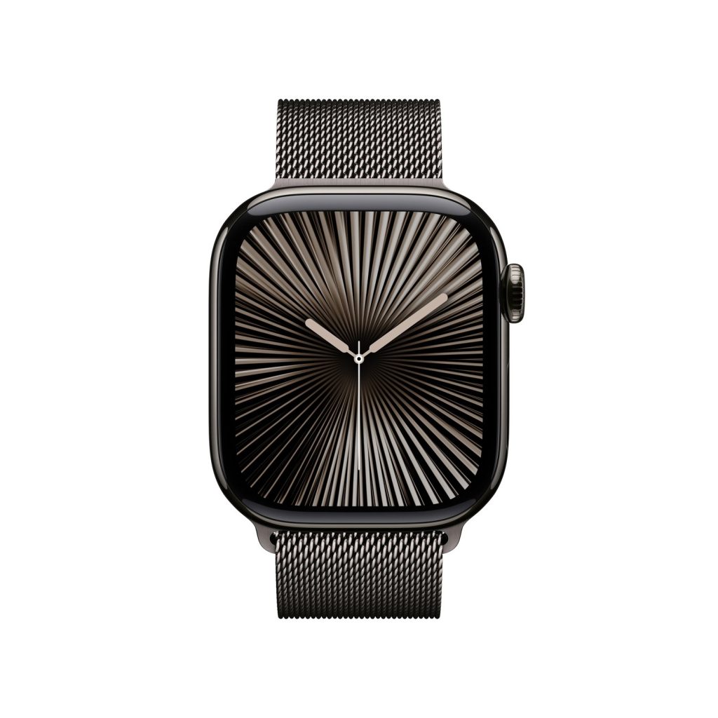 Apple Watch Series 10 42mm GPS + Cellular Slate Titanium Case with Slate Milanese Loop