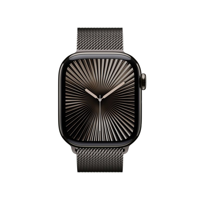 Apple Watch Series 10 42mm GPS + Cellular Slate Titanium Case with Slate Milanese Loop