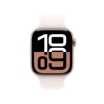 Apple Watch Series 10 42mm GPS Rose Gold Aluminum Case with Light Blush Sport Band S/M