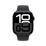 Apple Watch Series 10 46mm GPS Jet Black Aluminum Case with Black Sport Band S/M