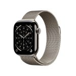 Apple Watch Series 11 42mm GPS + Cellular Natural Titanium Case with Natural Milanese Loop