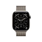 Apple Watch Series 11 42mm GPS + Cellular Natural Titanium Case with Natural Milanese Loop