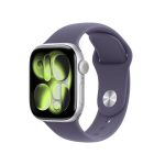 Apple Watch Series 11 42mm GPS Silver Aluminum Case with Purple Fog Sport Band S/M