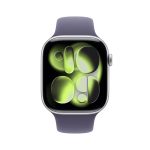 Apple Watch Series 11 46mm GPS Silver Aluminum Case with Purple Fog Sport Band M/L