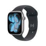 Apple Watch Series 11 GPS Aluminum Case with Black Sport Band M/L — Space Gray