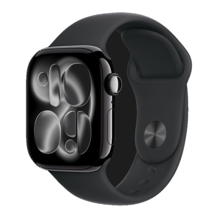 Apple Watch Series 11 GPS Aluminum Case with Black Sport Band M/L Jet Black