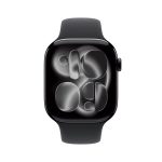 Apple Watch Series 11 GPS Aluminum Case with Black Sport Band S/M