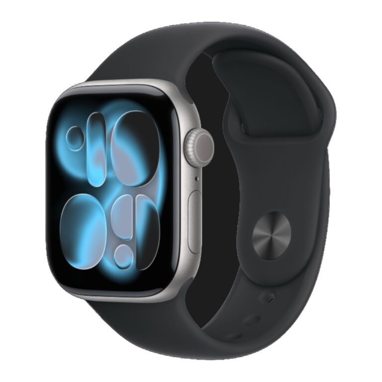 Apple Watch Series 11 GPS Aluminum Case with Black Sport Band S/M Space Gray