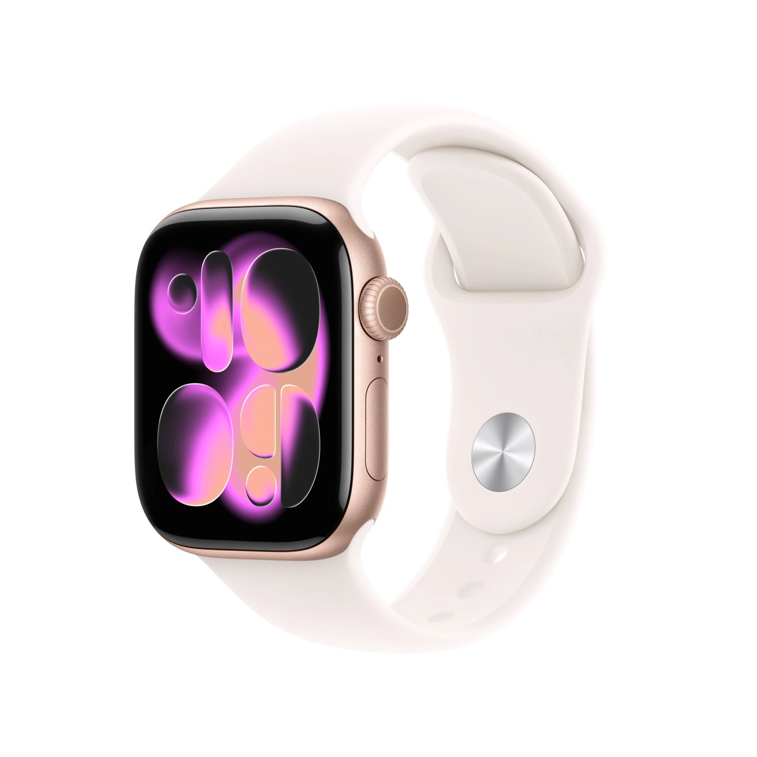 Apple Watch Series 11 GPS Aluminum Case with Light Blush Sport Band S/M Apple Watch Series 11 GPS Aluminum Case with Light Blush Sport Band S/M