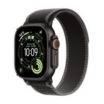 Apple Watch Ultra 3 49mm GPS + Cellular Black Titanium Case with Black/Charcoal Trail Loop M/L