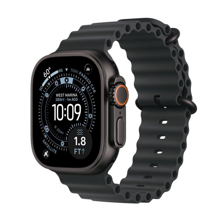 Apple Watch Ultra 3 49mm GPS + Cellular Black Titanium Case with Black Ocean Band