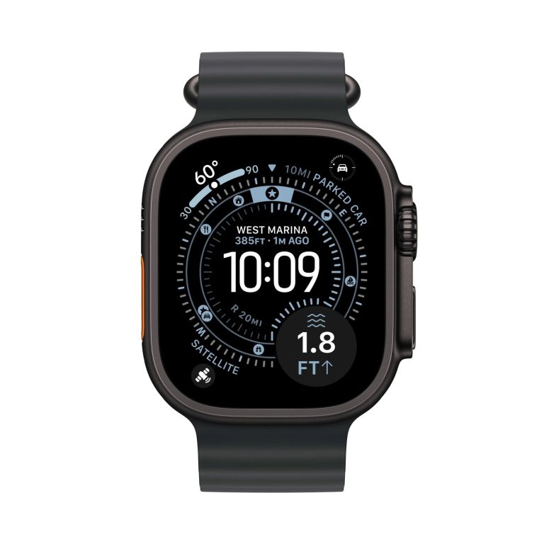 Apple Watch Ultra 3 49mm GPS + Cellular Black Titanium Case with Black Ocean Band