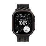 Apple Watch Ultra 3 49mm GPS + Cellular Black Titanium Case with Black Titanium Milanese Loop Large