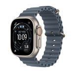 Apple Watch Ultra 3 49mm GPS + Cellular Natural Titanium Case with Anchor Blue Ocean Band