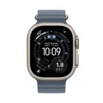 Apple Watch Ultra 3 49mm GPS + Cellular Natural Titanium Case with Anchor Blue Ocean Band