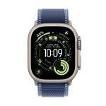 Apple Watch Ultra 3 49mm GPS + Cellular Natural Titanium Case with Blue/Bright Blue Trail Loop M/L
