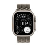 Apple Watch Ultra 3 49mm GPS + Cellular Natural Titanium Case with Natural Titanium Milanese Loop Large