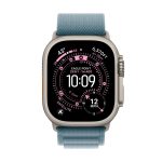 Apple Watch Ultra 3 GPS + Cellular Titanium Case with Light Blue Alpine Loop Medium — Natural