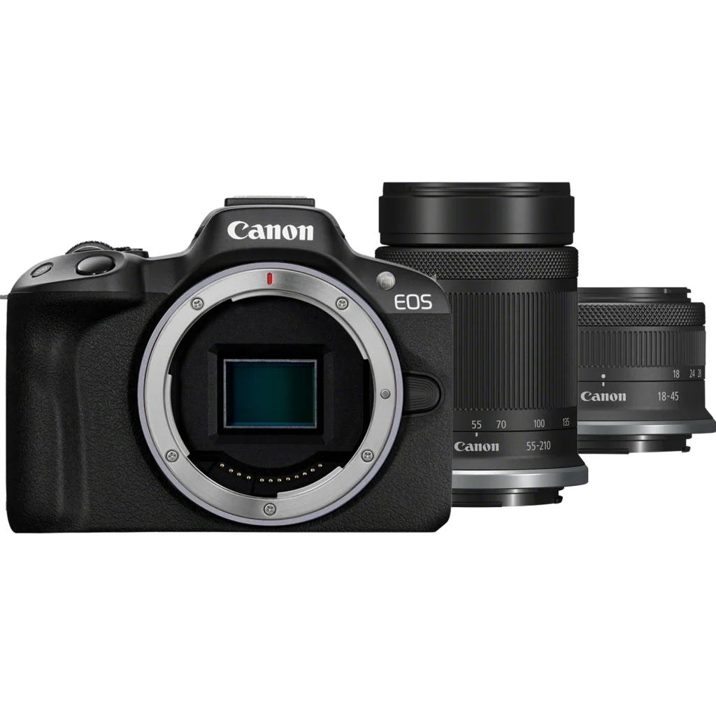 Canon EOS R50 Kit 18-45mm + 55-210mm Black