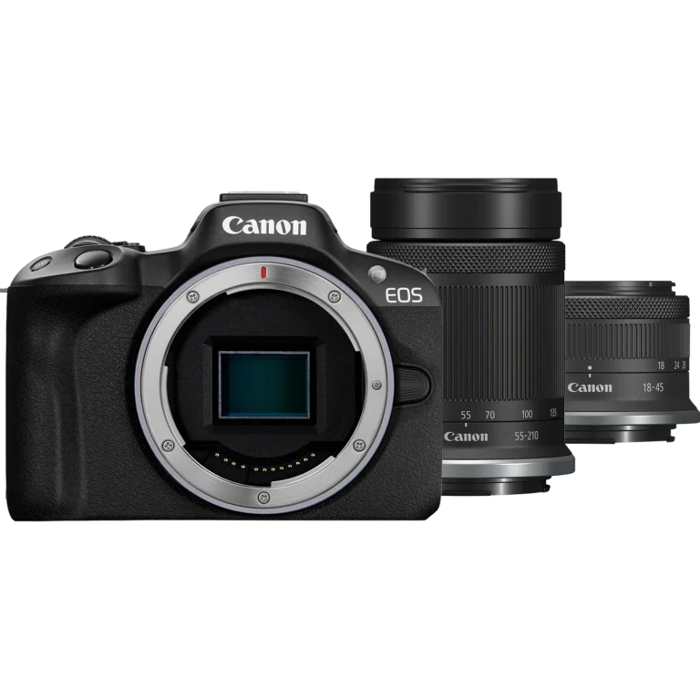 Canon EOS R50 Kit 18-45mm + 55-210mm Black