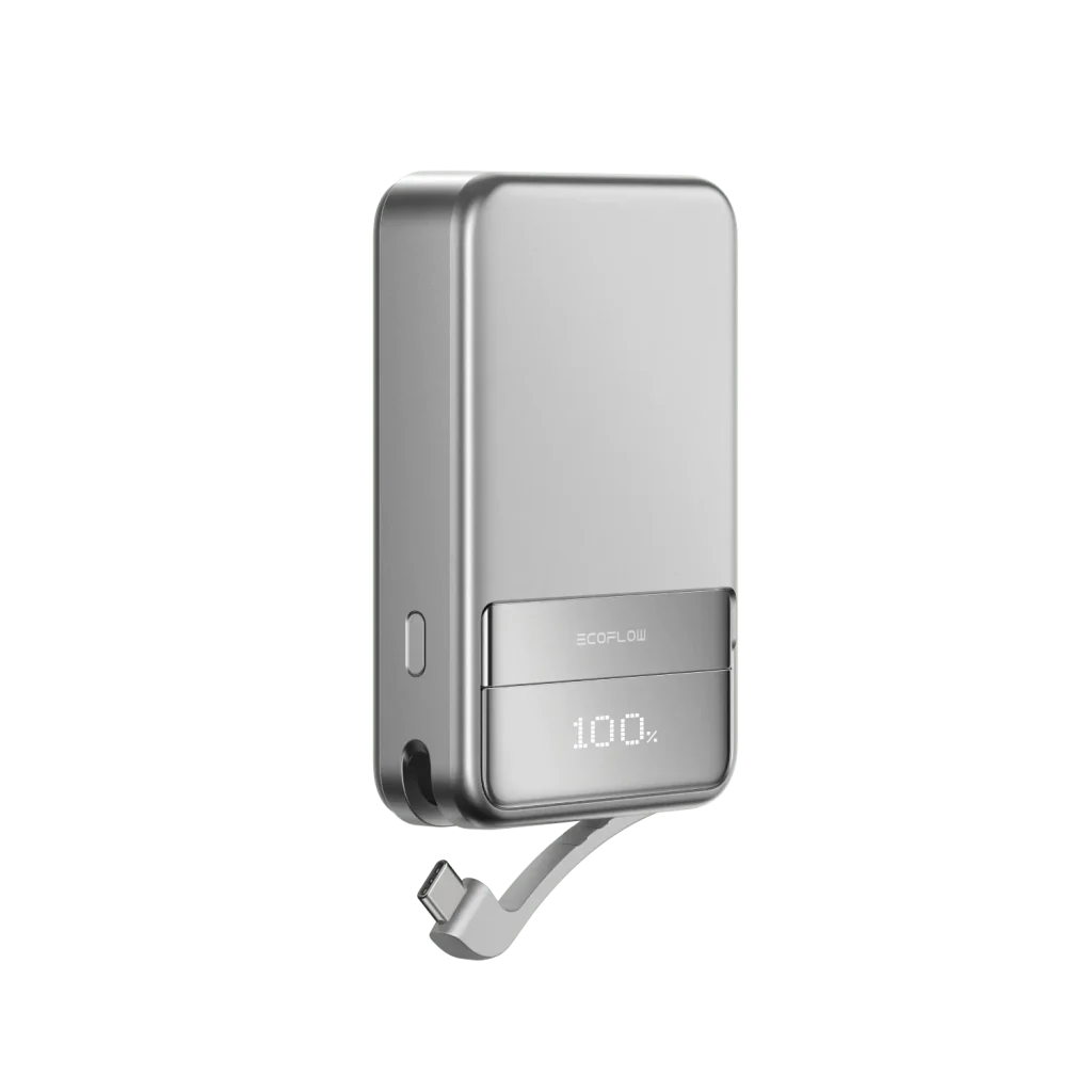 EcoFlow RAPID Magnetic Power Bank 10000mAh 65W — Silver