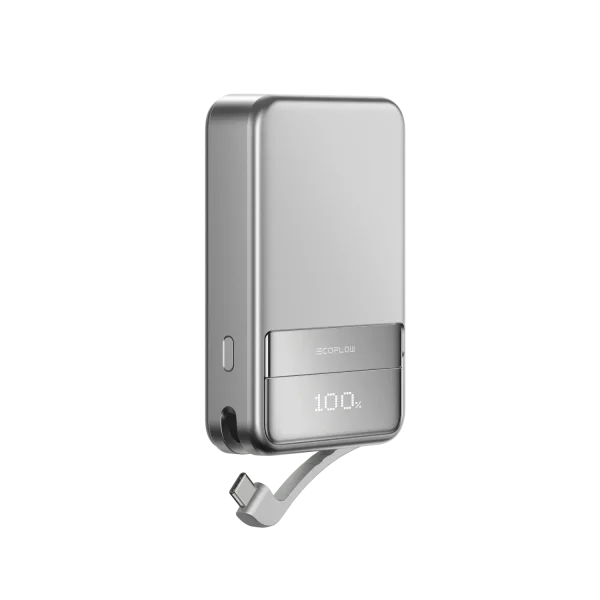 EcoFlow RAPID Magnetic Power Bank 10000mAh 65W — Silver