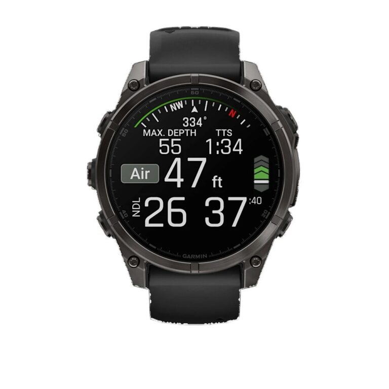 Garmin Fenix 8 AMOLED Sapphire Carbon Gray DLC with Black/Pebble Gray Silicone Band