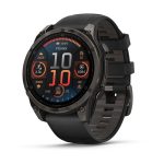 Garmin Fenix 8 AMOLED Sapphire Carbon Gray DLC with Black/Pebble Gray Silicone Band