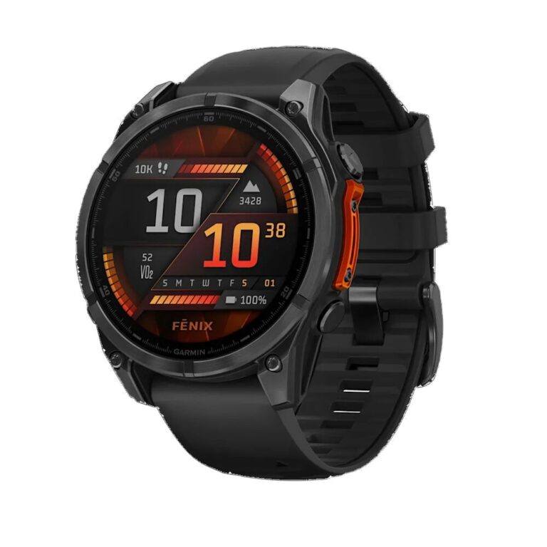 Garmin Fenix 8 AMOLED with Black Silicone Band