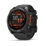 Garmin Fenix 8 AMOLED with Black Silicone Band