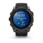 Garmin Fenix 8 AMOLED with Black Silicone Band
