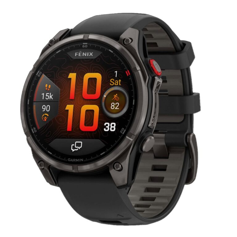 Garmin Fenix 8 Pro AMOLED Carbon Gray DLC with Black/Pebble Gray Silicone Band