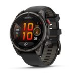 Garmin Fenix 8 Pro AMOLED Carbon Gray DLC with Black/Pebble Gray Silicone Band