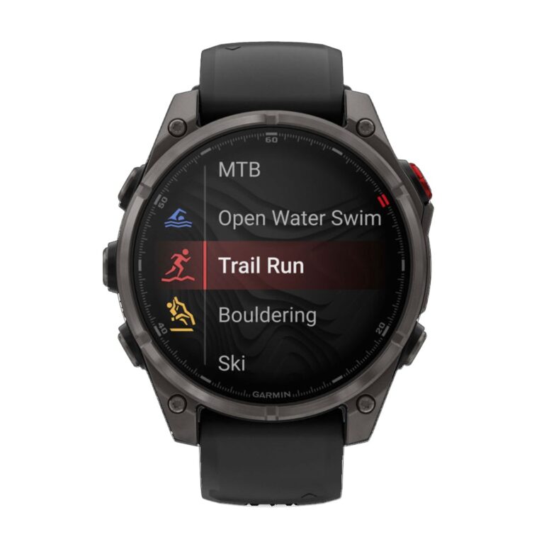 Garmin Fenix 8 Pro AMOLED Carbon Gray DLC with Black/Pebble Gray Silicone Band