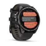 Garmin Fenix 8 Pro AMOLED Carbon Gray DLC with Black/Pebble Gray Silicone Band