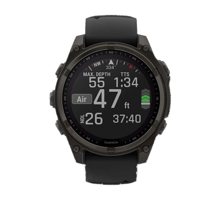 Garmin Fenix 8 Solar Sapphire Carbon Gray DLC with Black/Pebble Gray Silicone Band