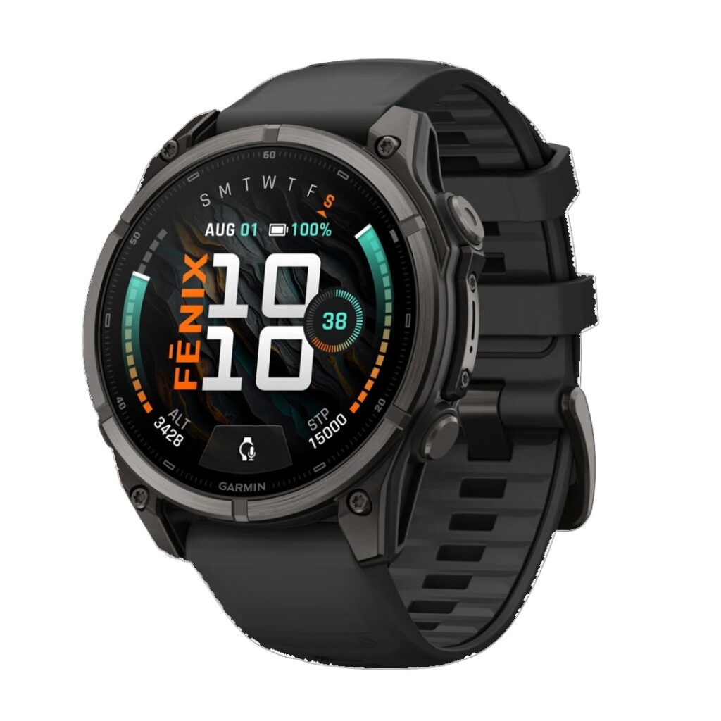 Garmin Fenix 9 Carbon Gray DLC with Black Silicone Band
