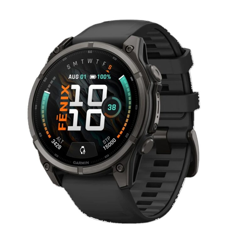 Garmin Fenix 9 Carbon Gray DLC with Black Silicone Band