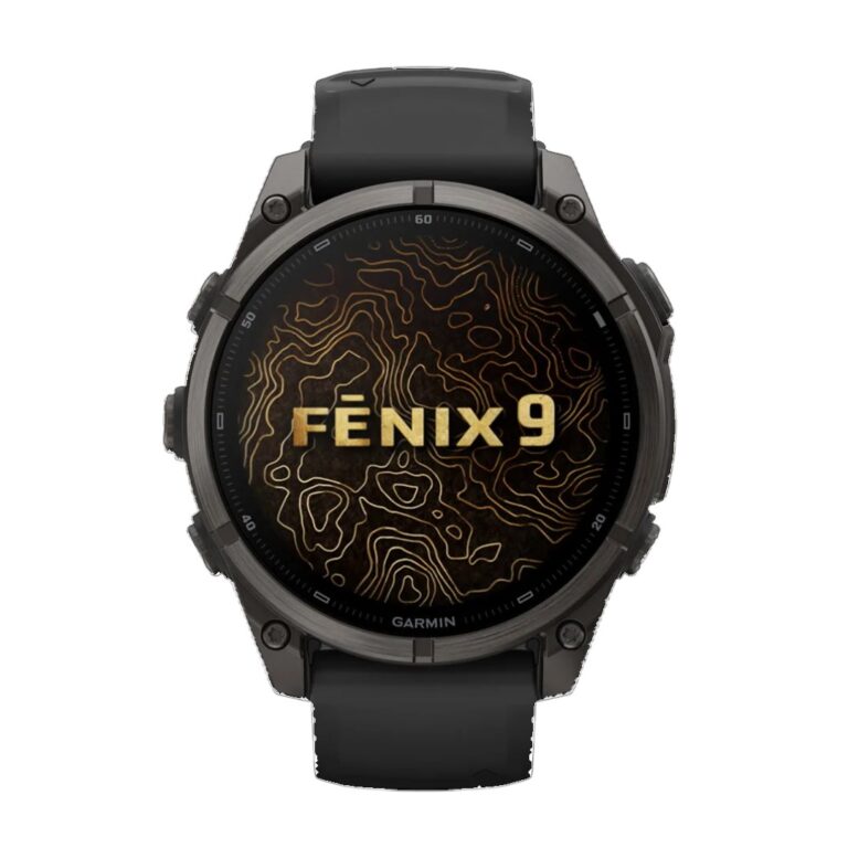 Garmin Fenix 9 Carbon Gray DLC with Black Silicone Band