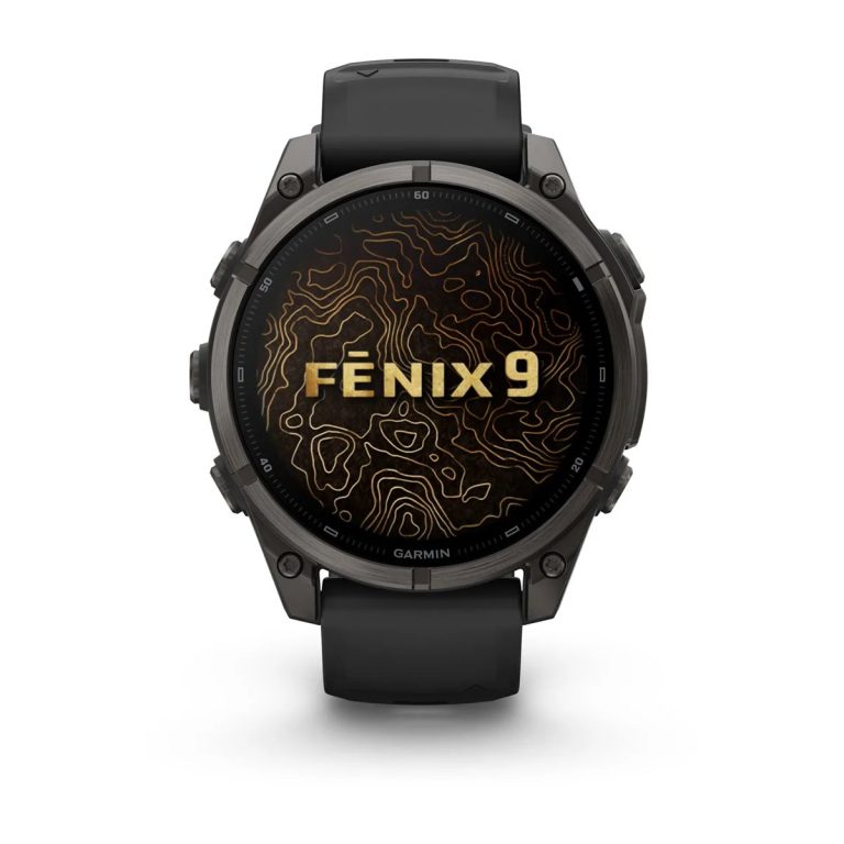Garmin Fenix 9 Carbon Gray DLC with Black Silicone Band