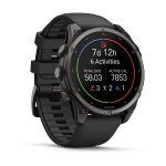 Garmin Fenix 9 Carbon Gray DLC with Black Silicone Band