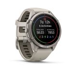 Garmin Fenix 9 Pro 43mm inReach Titanium with Fog Gray/Dark Sandstone Silicone Band